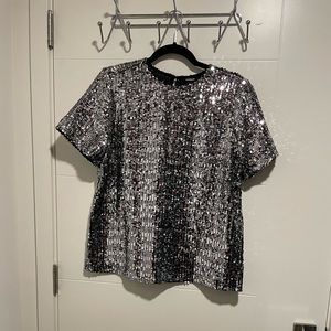 Silver blouse